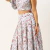 Skirt From Pale Blue Lily Art Silk Printed Skirt Set After Six Wear -ZariGrace Shop Pale Blue Lily Art Silk Printed Skirt Set IWBS02302383 l