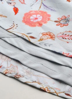 Skirt From Pale Blue Lily Art Silk Printed Skirt Set After Six Wear -ZariGrace Shop Pale Blue Lily Art Silk Printed Skirt Set IWBS02302383 rrc4