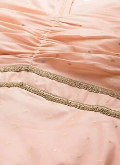 Peach Art Silk Anarkali Gown Festive Wear -ZariGrace Shop Peach Art Silk Anarkali Gown IWBS02306370 rrc1