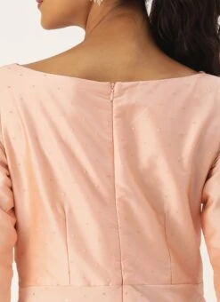 Peach Art Silk Anarkali Gown Festive Wear -ZariGrace Shop Peach Art Silk Anarkali Gown IWBS02306370 rrc2