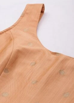 Dupatta From Peach Art Silk Jacquard Gown With Dupatta After Six Wear -ZariGrace Shop Peach Art Silk Jacquard Gown With Dupatta IWBS02302268 rrc3