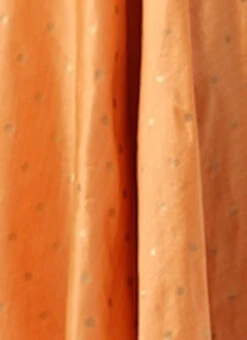 Peach Art Silk Jacquard Pleated Yoke Gown Wedding Wear -ZariGrace Shop Peach Art Silk Jacquard Pleated Yoke Gown IWBS02212540 rrc3