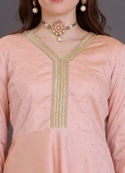 Top From Peach Art Silk Sharara Set After Six Wear 14 Top From Peach Art Silk Sharara Set After Six Wear -ZariGrace Shop Peach Art Silk Sharara Set SLBS02306378 rrc1 1