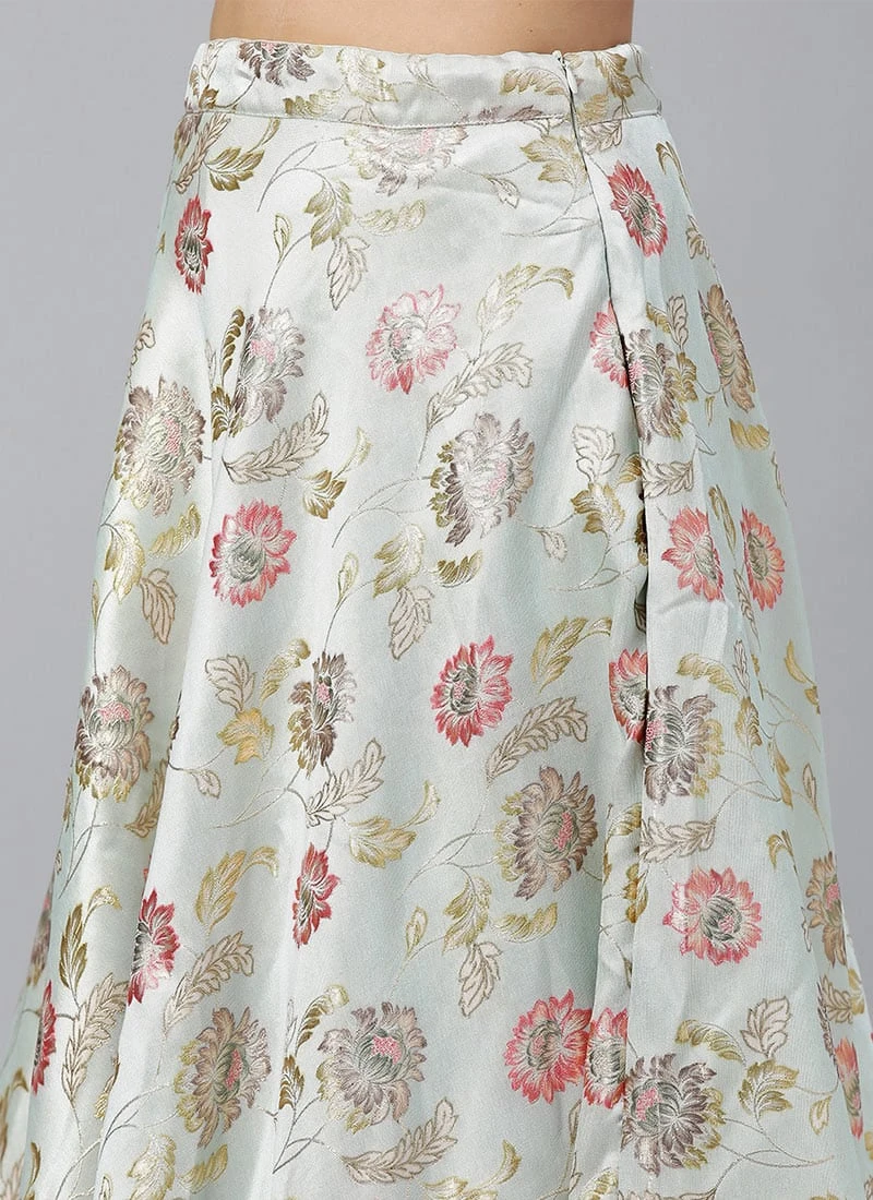 Pink Embroidered Floor Length Lehenga Set Wedding Wear 8 Pink Embroidered Floor Length Lehenga Set Wedding Wear - Image 6