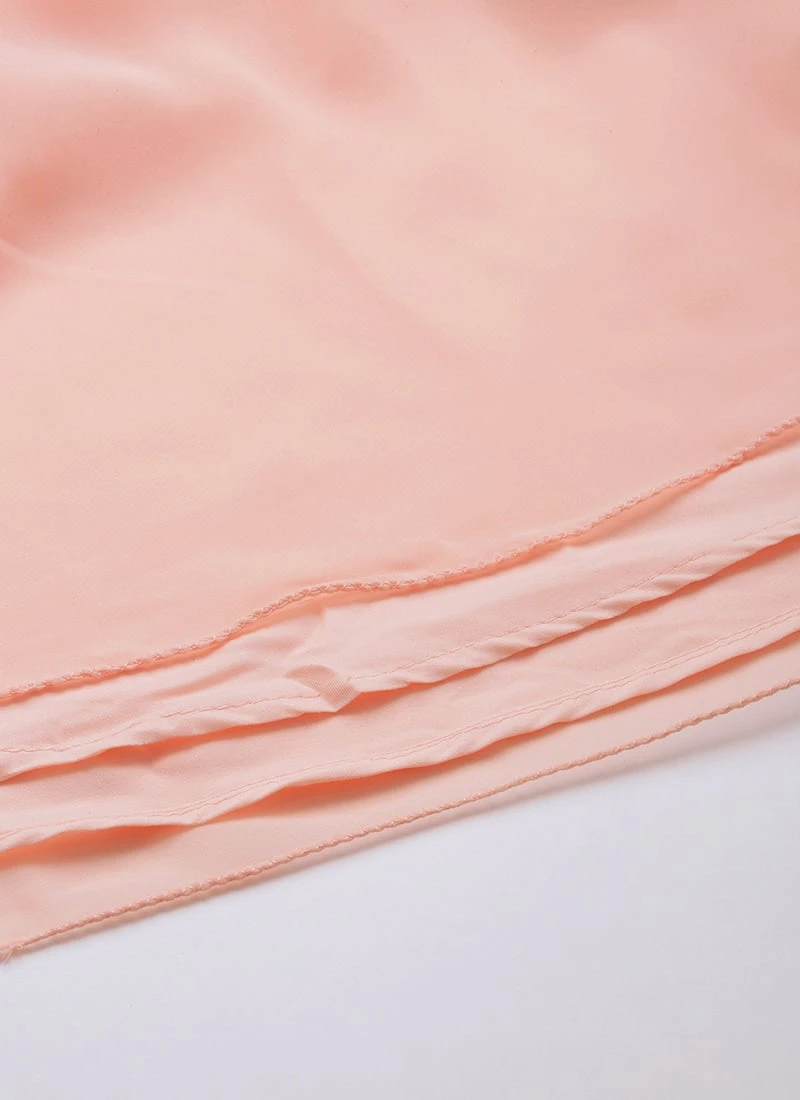 Peach Embroidered Georgette Top Festive Wear 10 Peach Embroidered Georgette Top Festive Wear - Image 8