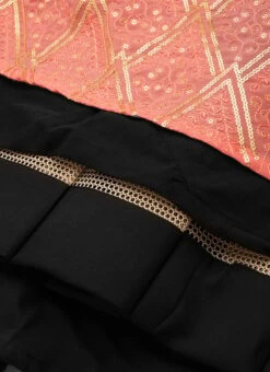 Peach Embroidered Gown With Jacket Party Wear -ZariGrace Shop Peach Embroidered Gown With Jacket IWBS02206295 rrc4