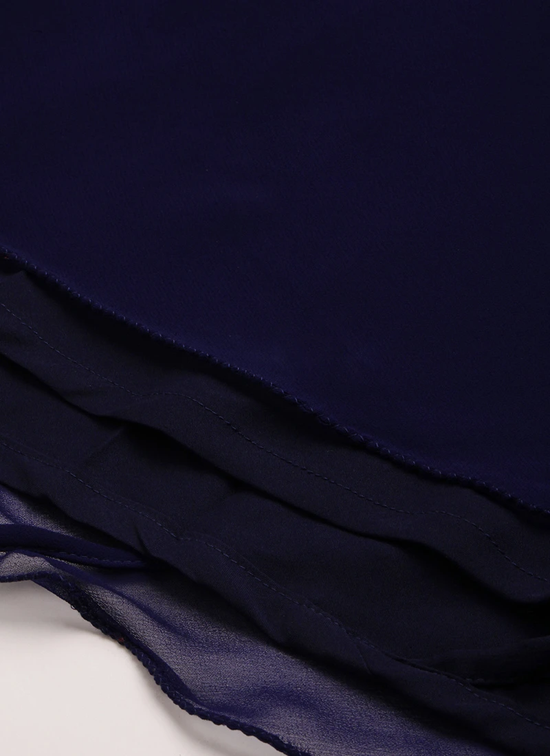 Peach Embroidered N Navy Blue Gown Wedding Wear 9 Peach Embroidered N Navy Blue Gown Wedding Wear - Image 7