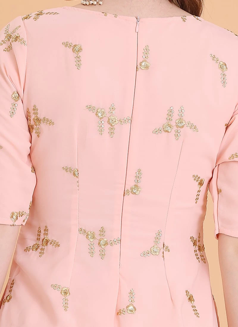 Dupatta From Peach Embroidered Palazzo Suit After Six Wear 8 Dupatta From Peach Embroidered Palazzo Suit After Six Wear - Image 6