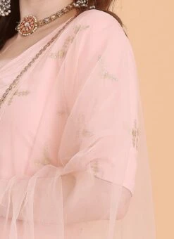 Bottom From Peach Embroidered Palazzo Suit After Six Wear 16 Bottom From Peach Embroidered Palazzo Suit After Six Wear -ZariGrace Shop Peach Embroidered Palazzo Suit SLBS02306390 rrc3