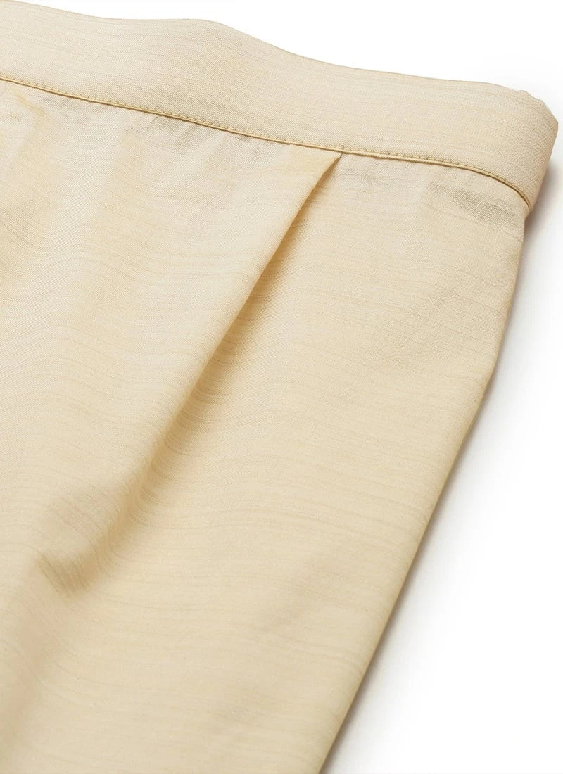 Peach Foil Printed Kurta N Straight Pant Set Festive Wear Work Wear 9 Peach Foil Printed Kurta N Straight Pant Set Festive Wear Work Wear - Image 7