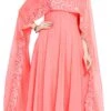 Peach Georgette Anarkali Suit After Six Wear -ZariGrace Shop Peach Georgette Anarkali Suit SLKRRWRS021 l