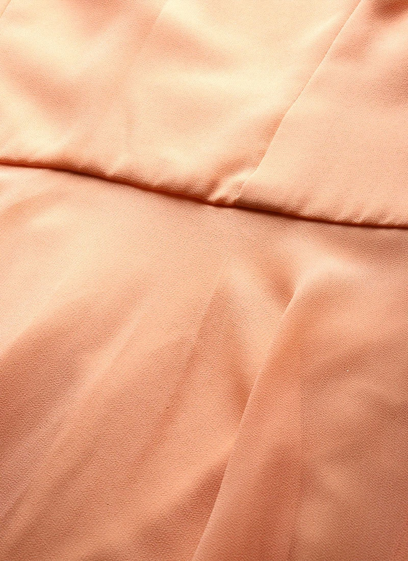 Peach Georgette Gown N Embroidered Jacket Festive Wear 7 Peach Georgette Gown N Embroidered Jacket Festive Wear - Image 5