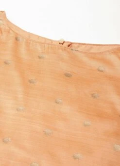Dupatta From Peach Jacquard N Cream Net Sharara Suit Set After Six Wear -ZariGrace Shop Peach Jacquard N Cream Net Sharara Suit Set SLBS02301720 rrc1
