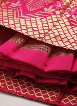 Pinlk Taffeta N Green Art Silk Lehenga Festive Wear -ZariGrace Shop Peach Jacquard N Green Art Silk Lehenga GHBS02109737 rrc3