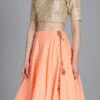 Peach N Beige Embroidered Lehenga Set Festive Wear -ZariGrace Shop Peach N Beige Embroidered Lehenga Set GHBS01910285RTW l
