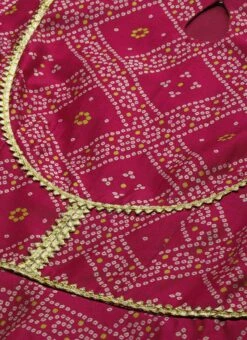 Pink Art Silk Digital Fabric Kruta Set Festive Wear -ZariGrace Shop Pink Art Silk Digital Fabric Kruta Set KSBS02205906 rrc1