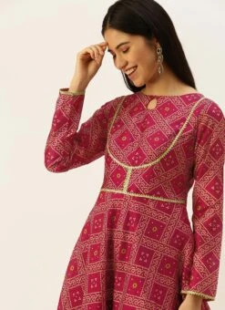 Pink Art Silk Digital Fabric Kruta Set Festive Wear -ZariGrace Shop Pink Art Silk Digital Fabric Kruta Set KSBS02205906 rrc4