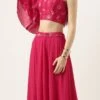 Skirt From Pink Art Silk Foil Printed Skirt Set After Six Wear 1 Skirt From Pink Art Silk Foil Printed Skirt Set After Six Wear -ZariGrace Shop Pink Art Silk Foil Printed Skirt Set IWBS02302304 l