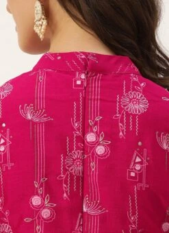 Bottom From Pink Art Silk Halter Neck Sharara Suit After Six Wear -ZariGrace Shop Pink Art Silk Halter Neck Sharara Suit SLBS02305248 rrc4 1