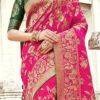 Pink Benarasi Art Silk Saree Party Wear -ZariGrace Shop Pink Benarasi Art Silk Saree SASLI7422504 l
