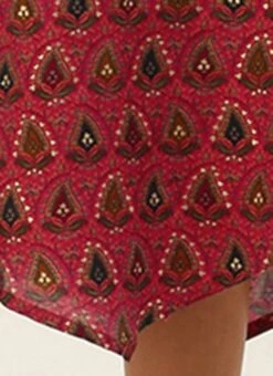 Pink Chanderi Art Silk Dress After Six Wear -ZariGrace Shop Pink Chanderi Art Silk Dress DRBS02206247 rrc4