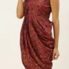 Pink Chanderi Art Silk Maxi Dress Festive Wear -ZariGrace Shop Pink Chanderi Art Silk Maxi Dress DRBS02207321 l