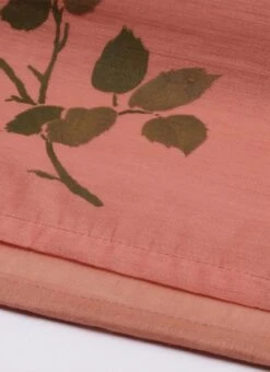 Pink Chanderi Silk Puff Sleeve Dress Festive Wear -ZariGrace Shop Pink Chanderi Silk Puff Sleeve Dress DRBS02012714 rrc4