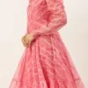 Pink Digital Printed Organza Dress Party Wear After Six Wear 2 Pink Digital Printed Organza Dress Party Wear After Six Wear -ZariGrace Shop Pink Digital Printed Organza Dress DRBS02205867 l