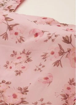 Pink Digital Printed Organza Kurta Set Festive Wear -ZariGrace Shop Pink Digital Printed Organza Kurta Set KSBS02109740 rrc1