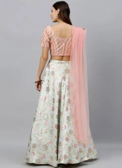 Pink Embroidered Floor Length Lehenga Set Wedding Wear 13 Pink Embroidered Floor Length Lehenga Set Wedding Wear -ZariGrace Shop Pink Embroidered Floor Length Lehenga Set GHBS02001297RTW b