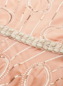 Pink Embroidered Georgette Kurti Festive Wear -ZariGrace Shop Pink Embroidered Georgette Kurti KRBS02307693 rrc1