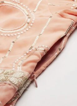 Pink Embroidered Georgette Kurti Festive Wear -ZariGrace Shop Pink Embroidered Georgette Kurti KRBS02307693 rrc2