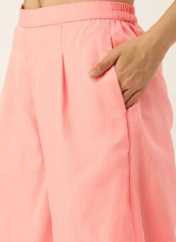 Top From Pink Embroidered Oragnza Palazzo Suit After Six Wear -ZariGrace Shop Pink Embroidered Oragnza Palazzo Suit SLBS02306362 rrc2 2