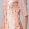 Pink Foil Calf Length Kurta Set After Six Wear -ZariGrace Shop Pink Foil Calf Length Kurta Set KSBS02004548 l