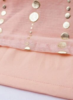 Pink Foil Calf Length Kurta Set After Six Wear -ZariGrace Shop Pink Foil Calf Length Kurta Set KSBS02004548 rrc3