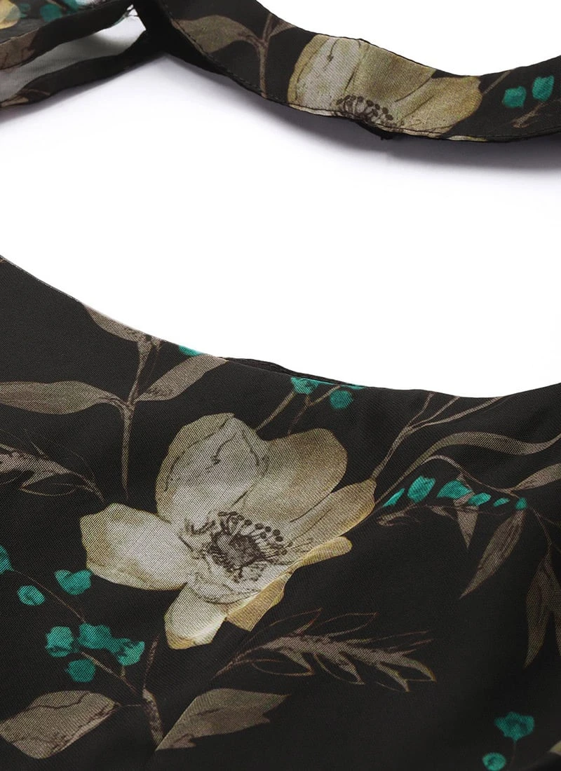 Pink Foil Organza Mini Dress Party Wear 7 Pink Foil Organza Mini Dress Party Wear - Image 5