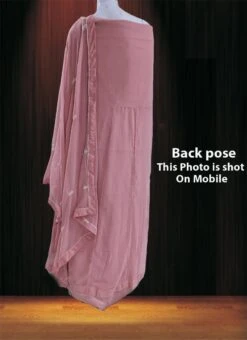 Pink Georgette Embroidered Anarkali Suit Party Wear -ZariGrace Shop Pink Georgette Embroidered Anarkali Suit SLSAK102 b