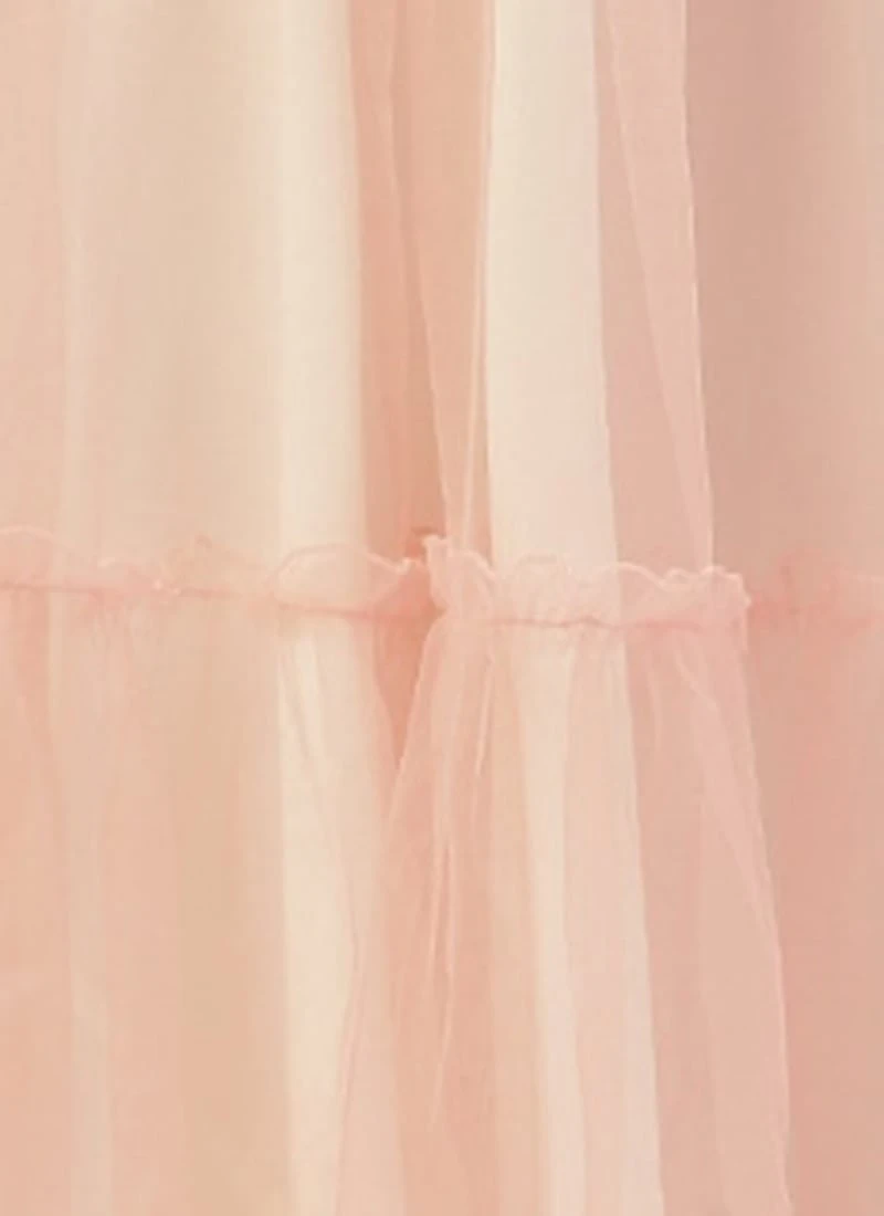 Pink Georgette Embroidered Dress Festive Wear 9 Pink Georgette Embroidered Dress Festive Wear - Image 7