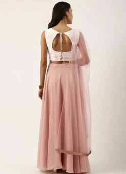 Pink Georgette Embroidered Full Circular Lehenga Festive Wear 13 Pink Georgette Embroidered Full Circular Lehenga Festive Wear -ZariGrace Shop Pink Georgette Embroidered Full Circular Lehenga GHBS02204687 b