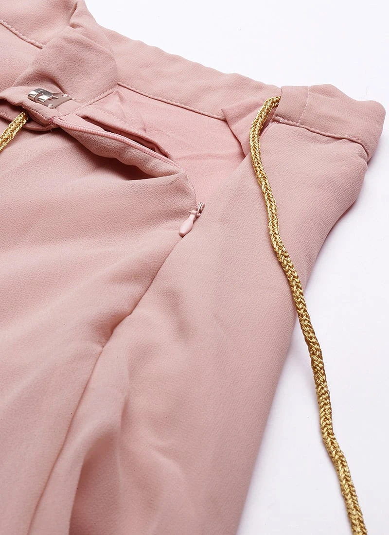 Pink Georgette Embroidered Full Circular Lehenga Festive Wear 9 Pink Georgette Embroidered Full Circular Lehenga Festive Wear - Image 7