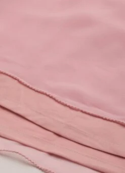 Pink Georgette Embroidered Layered Dress Party Wear -ZariGrace Shop Pink Georgette Embroidered Layered Dress DRBS02207310 rrc4