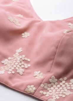 Pink Georgette Embroidered N Printed Kali Lehenga Festive Wear -ZariGrace Shop Pink Georgette Embroidered N Printed Kali Lehenga GHBS02104193 rrc1