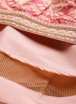 Pink Georgette Embroidered N Printed Kali Lehenga Festive Wear -ZariGrace Shop Pink Georgette Embroidered N Printed Kali Lehenga GHBS02104193 rrc4