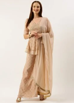 Bottom From Pink Georgette Embroidered Palazzo Suit After Six Wear 12 Bottom From Pink Georgette Embroidered Palazzo Suit After Six Wear -ZariGrace Shop Pink Georgette Embroidered Palazzo Suit SLBS02210989 u 2