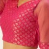 Pink Jacquard Art Silk Keyhole Style Blouse Festive Wear -ZariGrace Shop Pink Jacquard Art Silk Keyhole Style Blouse BLBS02305205 l