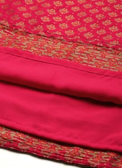 Pink Jacquard Round Neck Kurti Festive Wear -ZariGrace Shop Pink Jacquard Round Neck Kurti KRBS02307674 rrc4