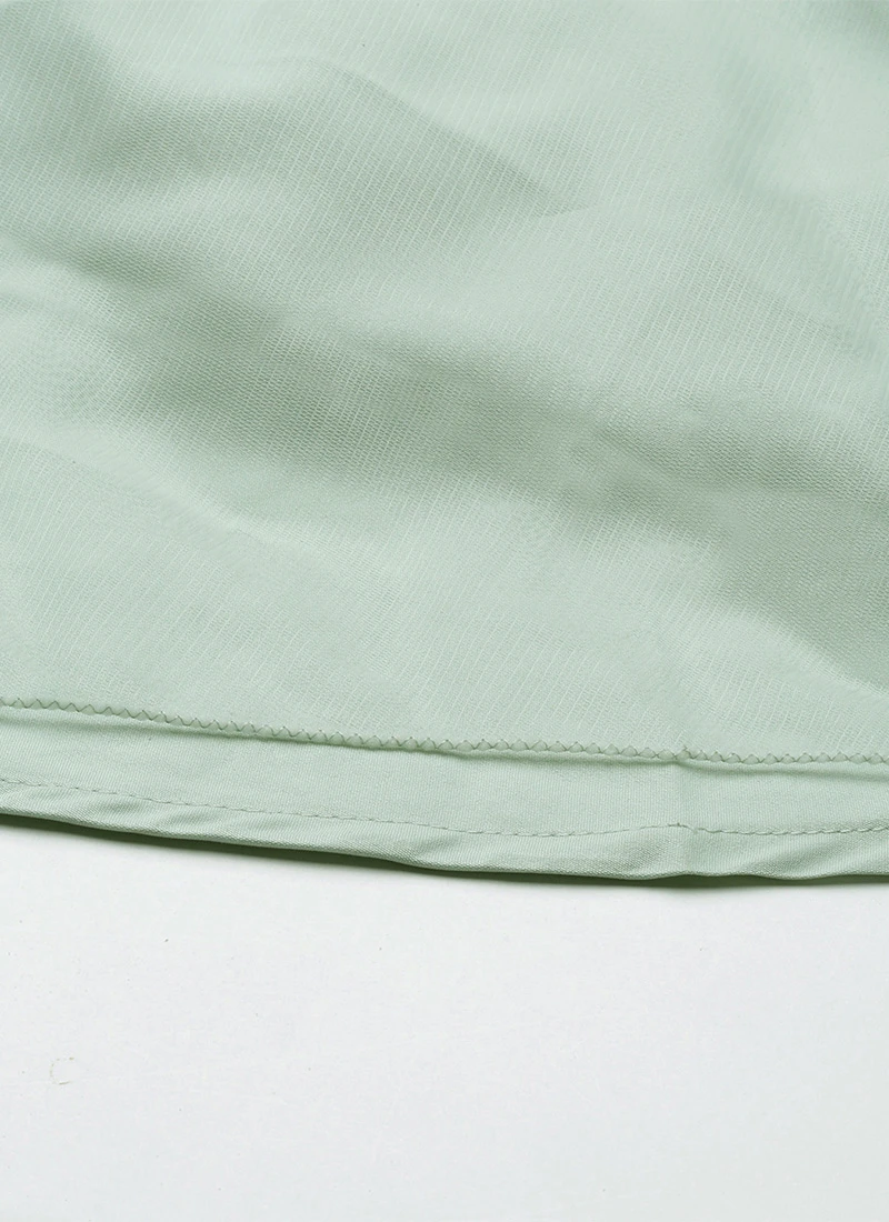 Pink N Green Embroidered Asymmetric Gown Festive Wear 9 Pink N Green Embroidered Asymmetric Gown Festive Wear - Image 7