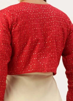 Pink N Light Green Embroidered Jacket Style Gown Festive Wear -ZariGrace Shop Pink N Light Green Embroidered Jacket Style Gown IWBS02301769 rrc2