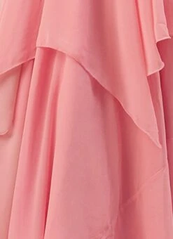 Pink N White Embroidered Handkerchief Gown Party Wear -ZariGrace Shop Pink N White Embroidered Handkerchief Gown IWBS02105331 rrc4