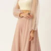 Pink N White Off Shoulder Puff Sleeves Lehenga Party Wear -ZariGrace Shop Pink N White Off Shoulder Puff Sleeves Lehenga GHBS02204745 l